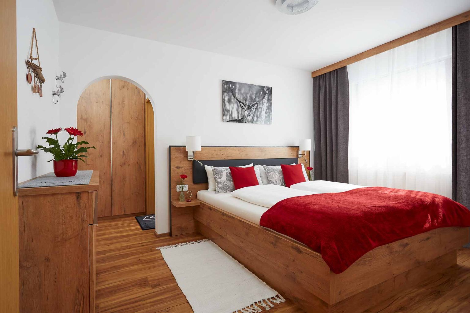 Schlafzimmer der Ferienwohnung