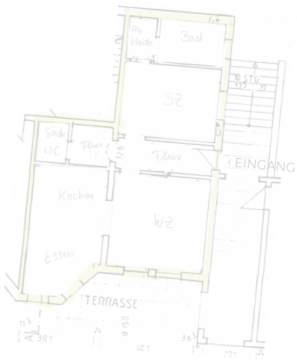 Grundriss-Zeichnung der Ferienwohnung